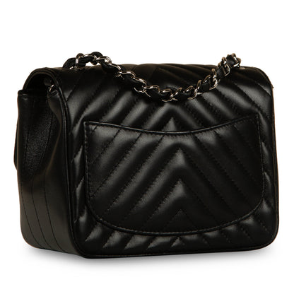 Chanel Classic Flap Lambskin Black Shoulder Bag Style 230