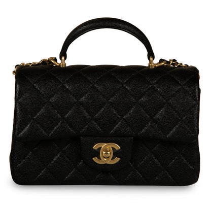 Chanel Classic Flap Caviar Black Shoulder Bag Style 108