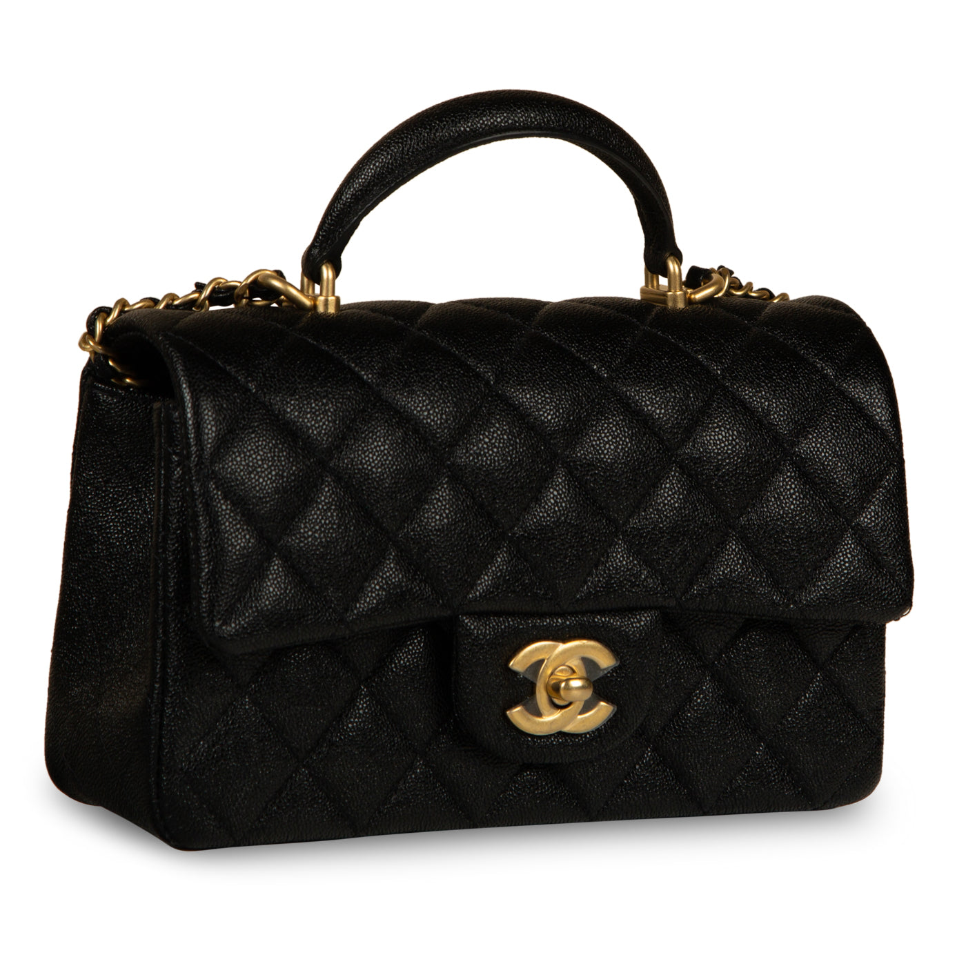 Chanel Classic Flap Caviar Black Shoulder Bag Style 108