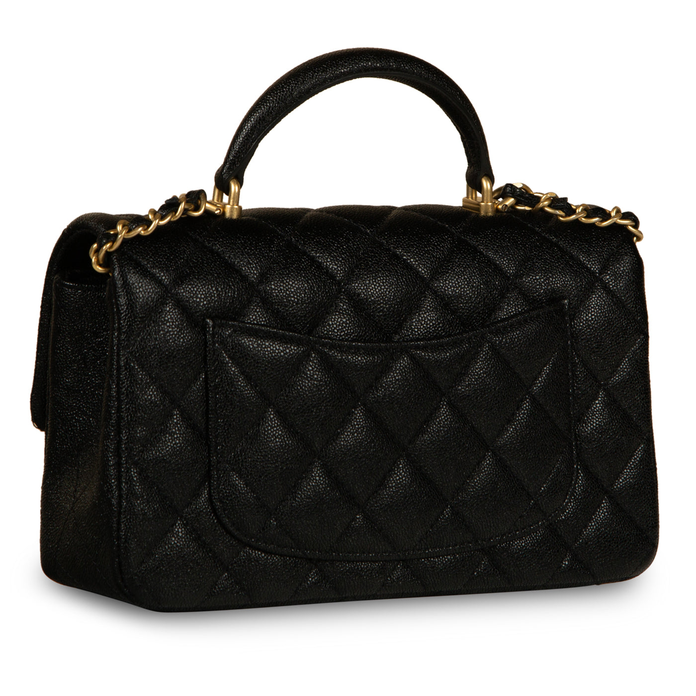 Chanel Classic Flap Caviar Black Shoulder Bag Style 108