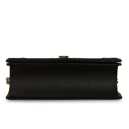 Dior Chain Leather Tote Bag