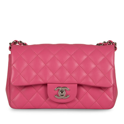 Chanel Classic Flap Lambskin Black Shoulder Bag Style 187