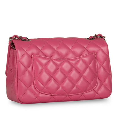 Chanel Classic Flap Lambskin Black Shoulder Bag Style 187