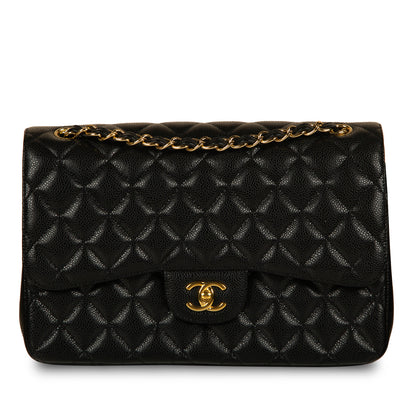 Chanel Classic Flap Caviar Black Shoulder Bag Style 26