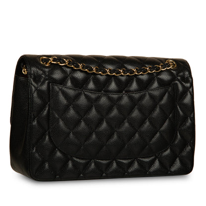 Chanel Classic Flap Caviar Black Shoulder Bag Style 26