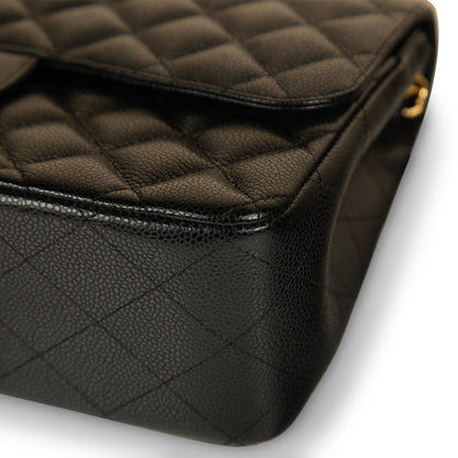 Chanel Classic Flap Caviar Black Shoulder Bag Style 26
