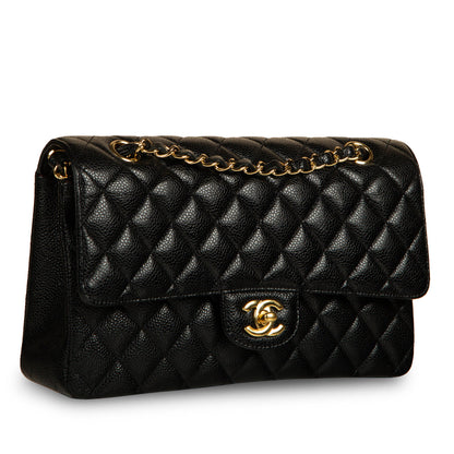 Chanel Classic Flap Caviar Black Shoulder Bag Style 81