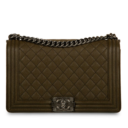 Chanel Boy Bag Caviar Shoulder Bag Caviar
