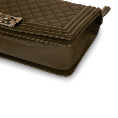 Chanel Boy Bag Caviar Shoulder Bag Caviar