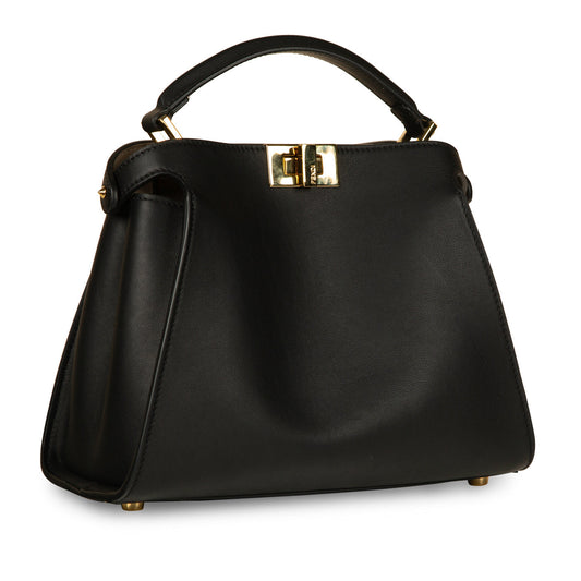 Fendi Peekaboo Leather Black Handbag Style 2