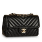 Chanel Classic Flap Lambskin Black Shoulder Bag Style 181