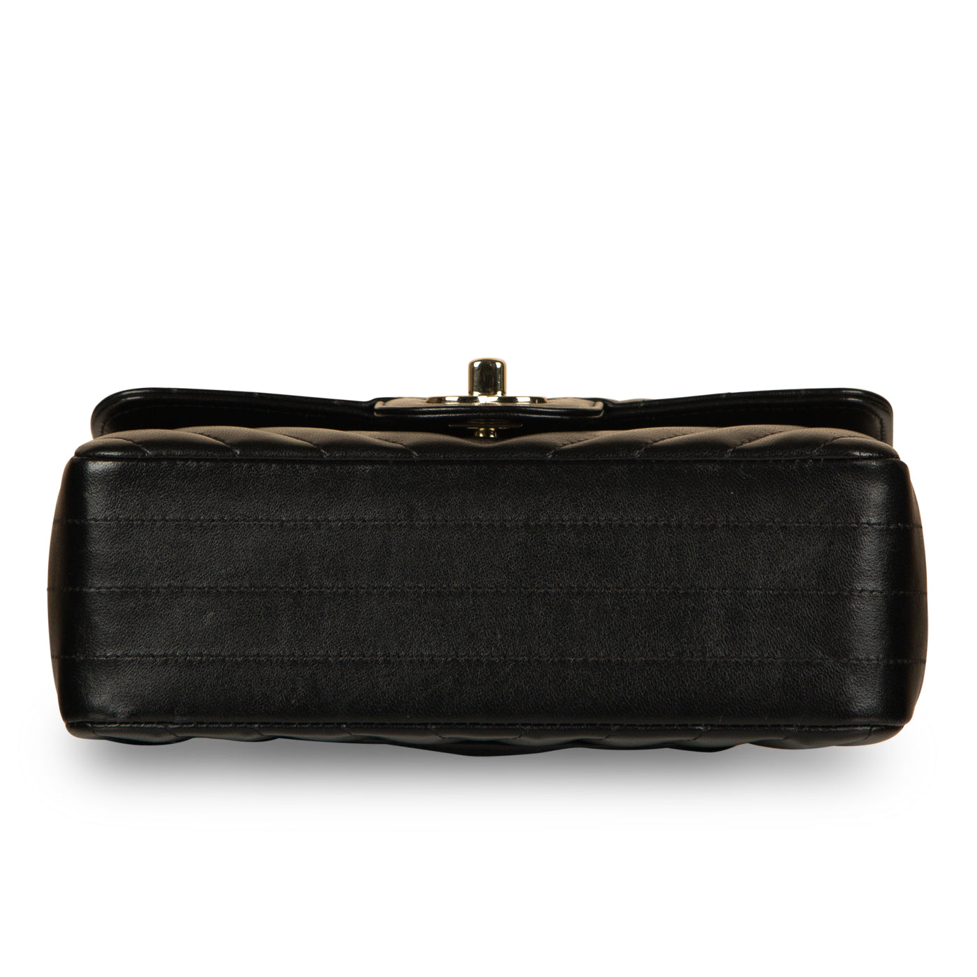 Chanel Classic Flap Lambskin Black Shoulder Bag Style 181