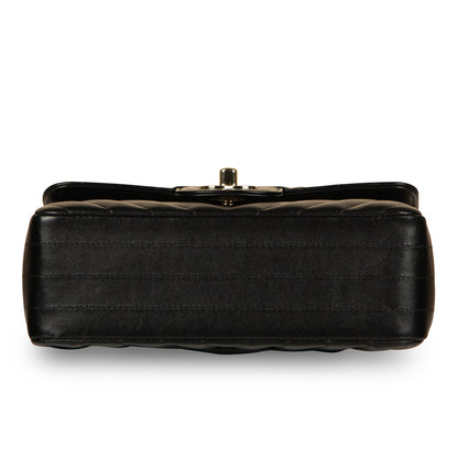 Chanel Classic Flap Lambskin Black Shoulder Bag Style 181
