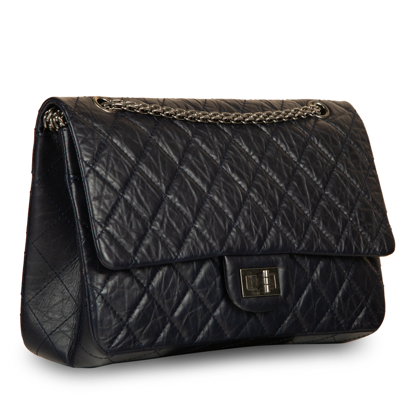 Chanel Classic Flap Calfskin Black Shoulder Bag Style 12
