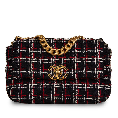 Chanel Chanel 19 Tweed Black Shoulder Bag Style 7