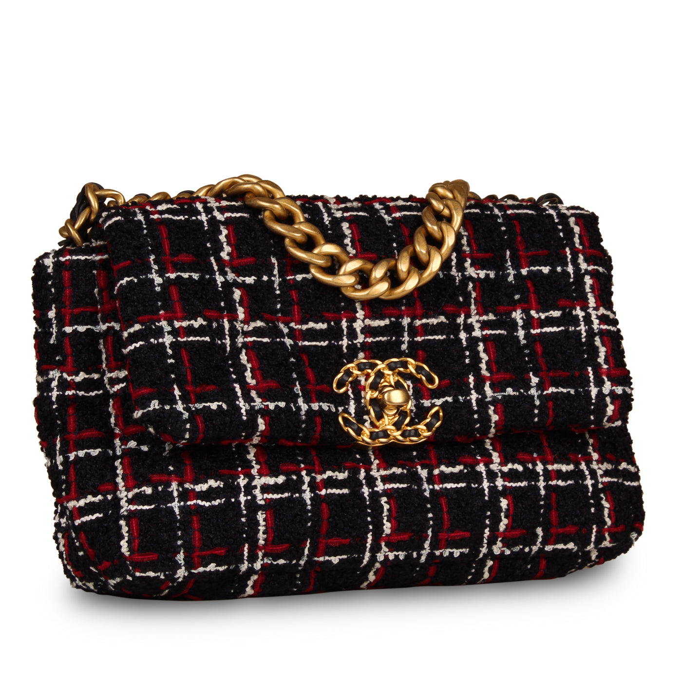 Chanel Chanel 19 Tweed Black Shoulder Bag Style 7