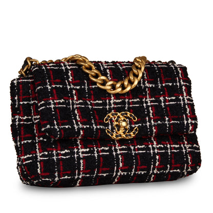 Chanel Chanel 19 Tweed Black Shoulder Bag Style 7
