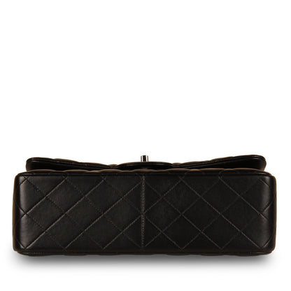 Chanel Classic Flap Lambskin Black Shoulder Bag Style 47
