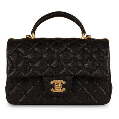 Chanel Classic Flap Caviar Black Shoulder Bag Style 105