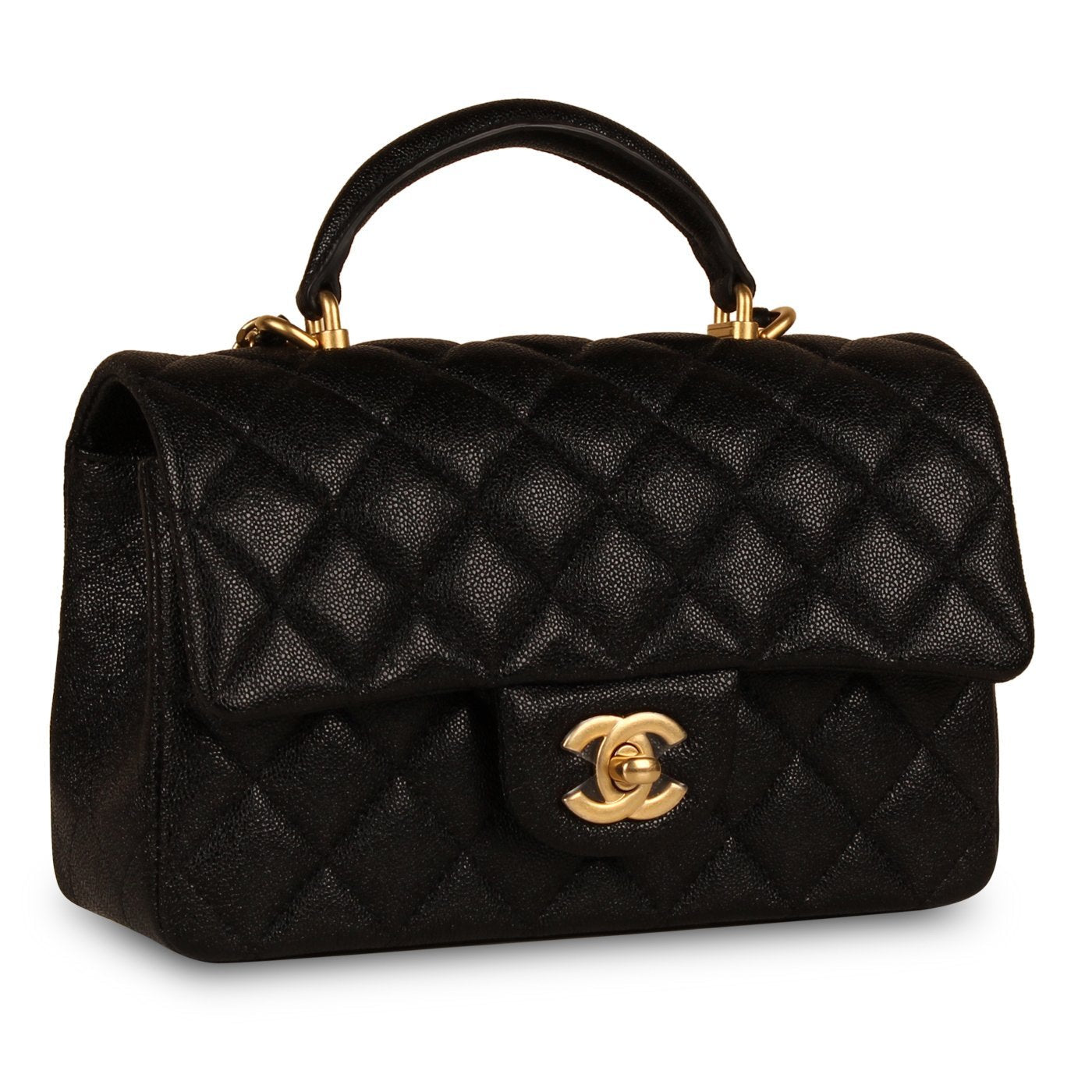 Chanel Classic Flap Caviar Black Shoulder Bag Style 105