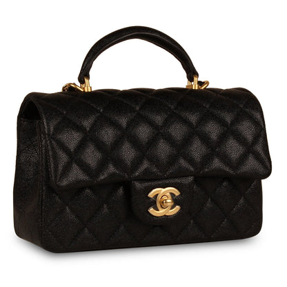 Chanel Classic Flap Caviar Black Shoulder Bag Style 106
