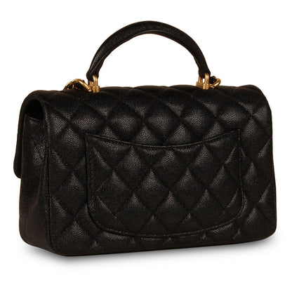 Chanel Classic Flap Caviar Black Shoulder Bag Style 107