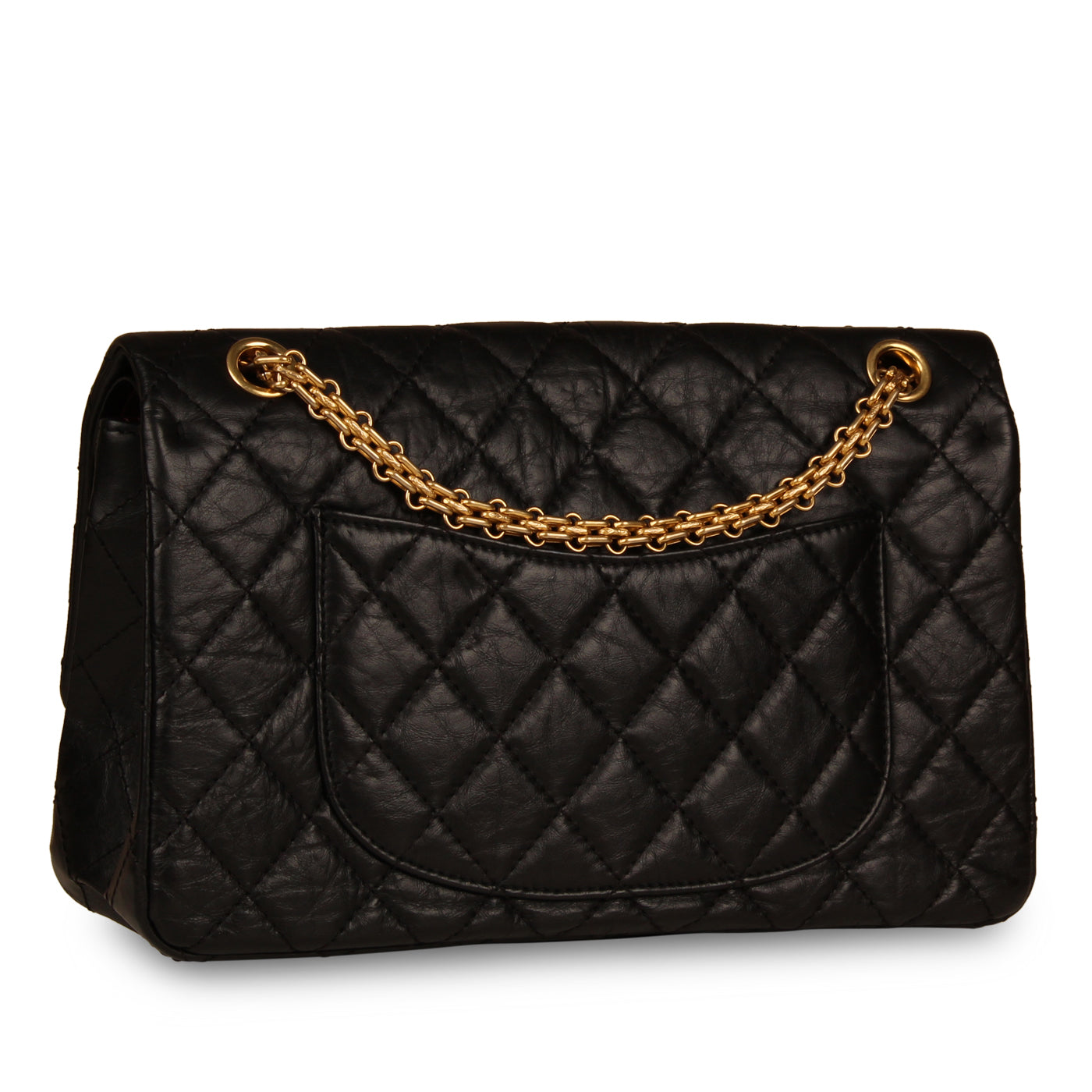 Chanel Classic Flap Calfskin Black Shoulder Bag Style 9