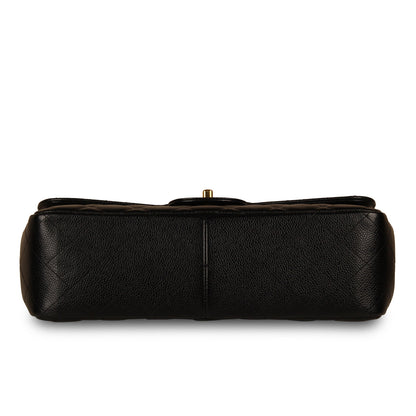Chanel Classic Flap Caviar Black Shoulder Bag Style 39