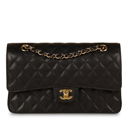 Chanel Classic Flap Caviar Black Shoulder Bag Style 80
