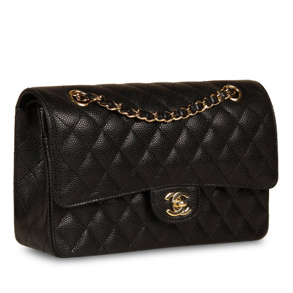 Chanel Classic Flap Caviar Black Shoulder Bag Style 80