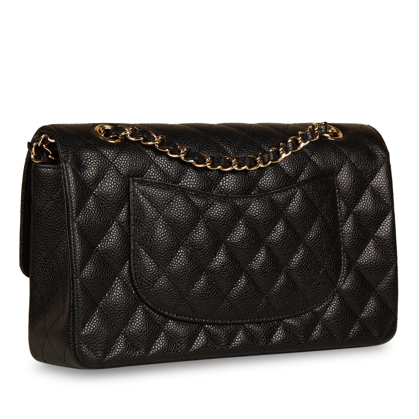 Chanel Classic Flap Caviar Black Shoulder Bag Style 80
