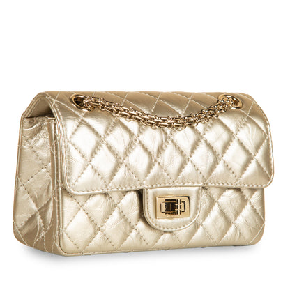 Chanel Classic Flap Calfskin Gold Shoulder Bag Style 3