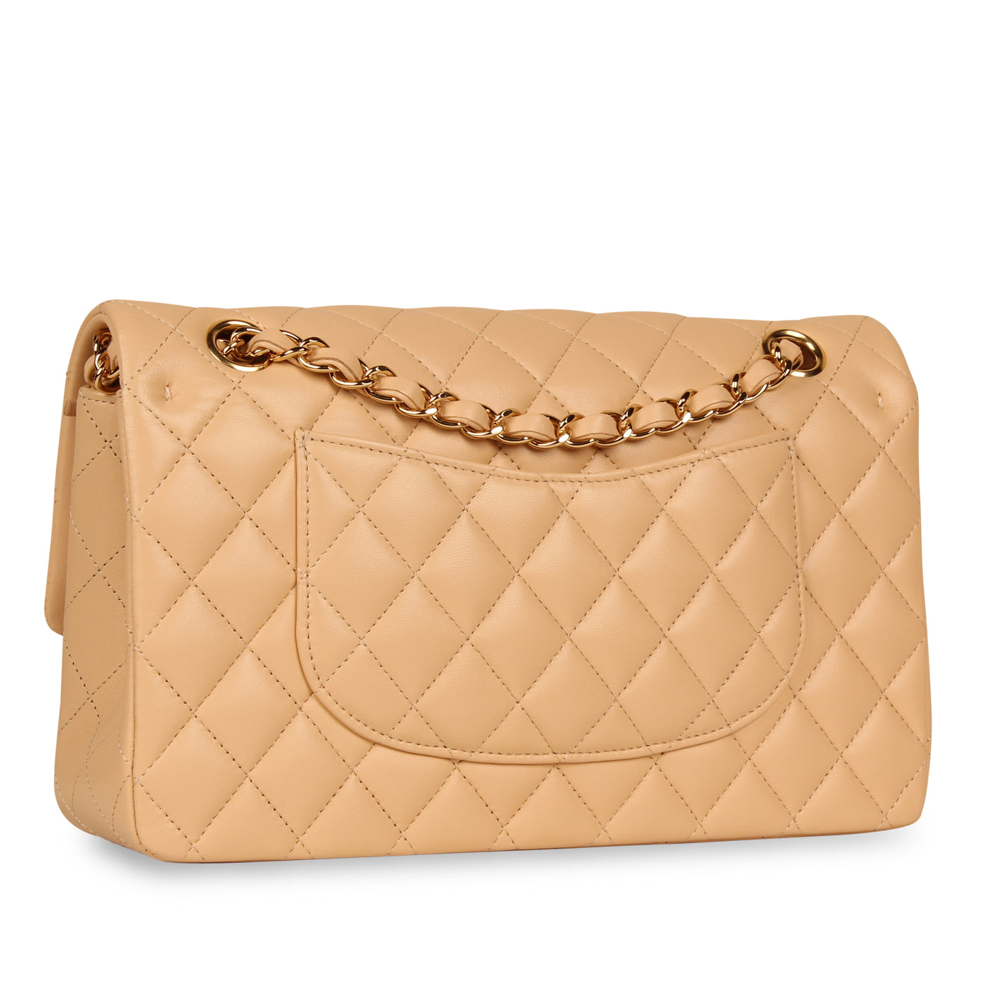 Chanel Classic Flap Lambskin Gold Shoulder Bag Style 37