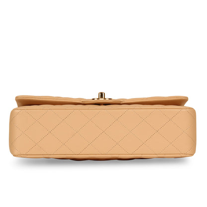 Chanel Classic Flap Lambskin Gold Shoulder Bag Style 37