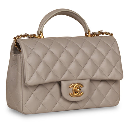 Chanel Classic Flap Lambskin Black Shoulder Bag Style 227