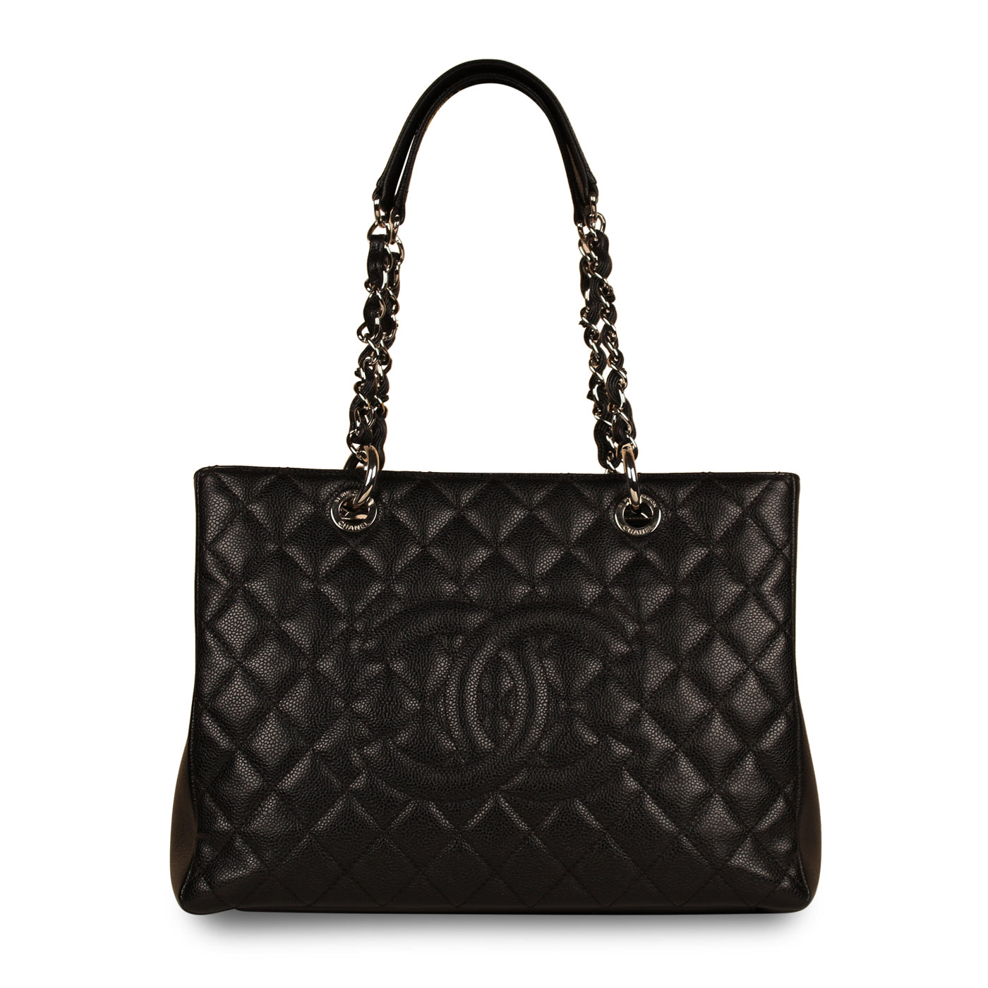 Chanel Timeless Caviar Black Tote Bag Style 22