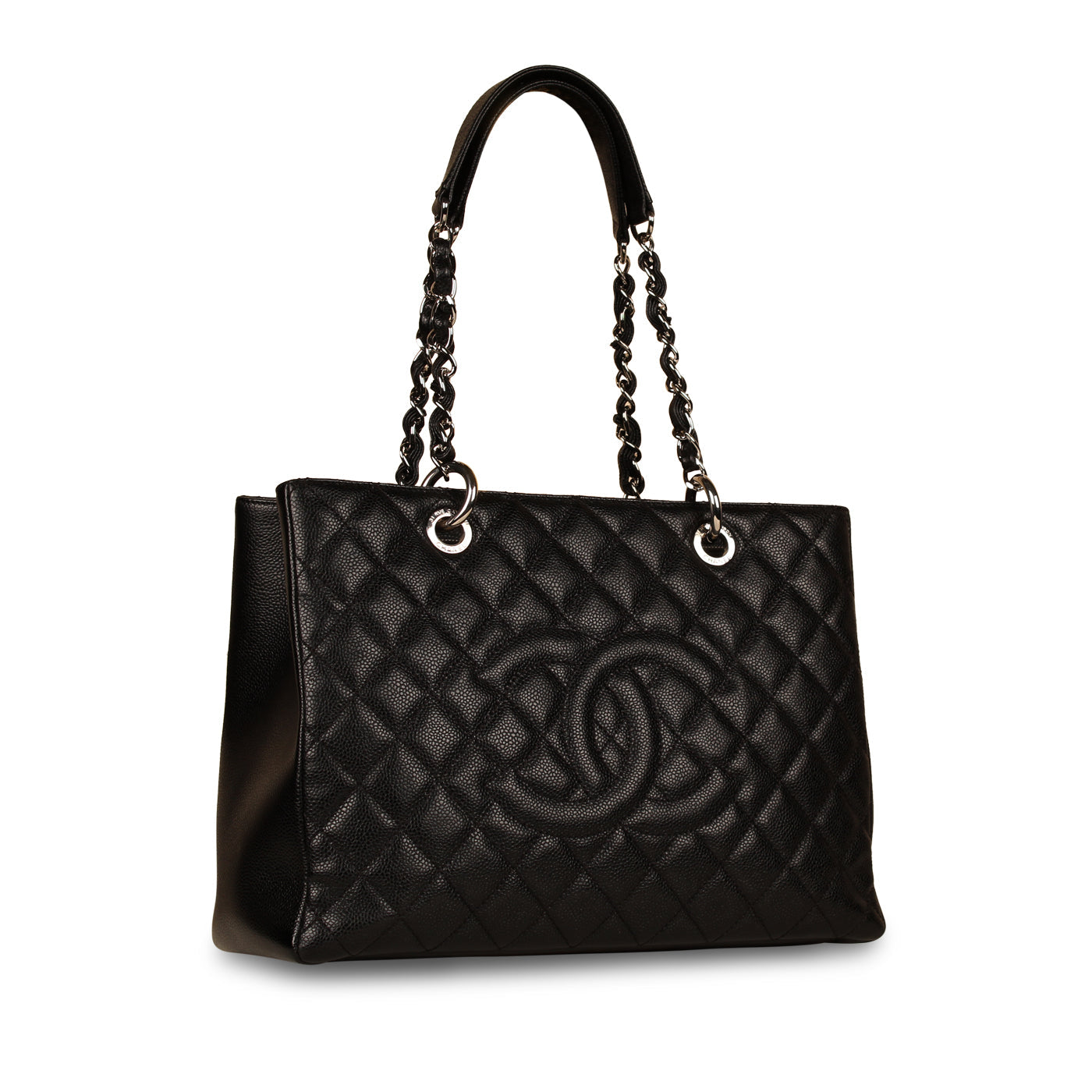 Chanel Timeless Caviar Black Tote Bag Style 22