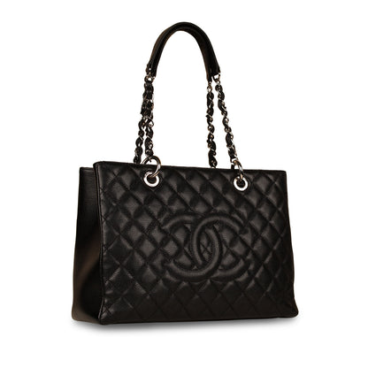 Chanel Timeless Caviar Black Tote Bag Style 22