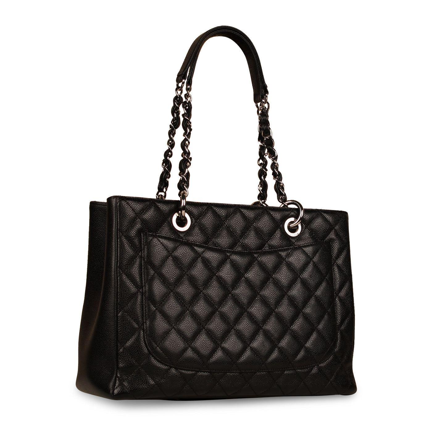 Chanel Timeless Caviar Black Tote Bag Style 22