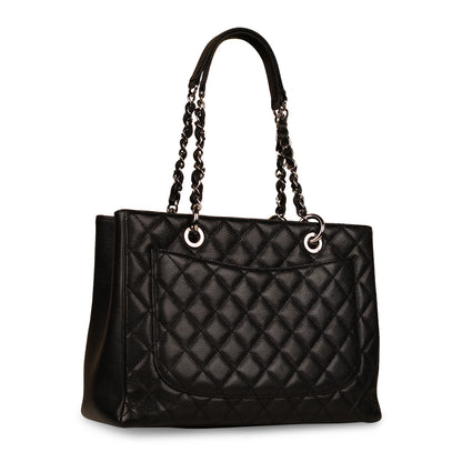 Chanel Timeless Caviar Black Tote Bag Style 22