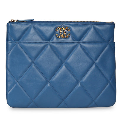Chanel 19 Flap Clutch - Royal Blue