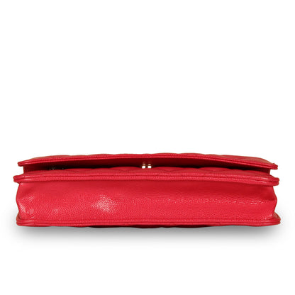Chanel Classic Wallet On Chain - Pink Caviar