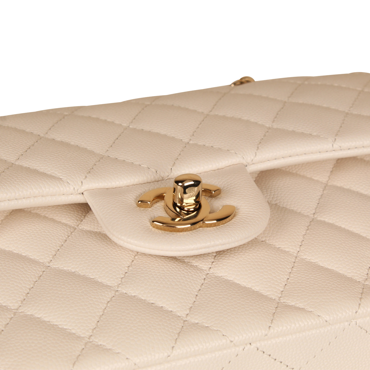 Chanel Classic Flap Caviar Gold Shoulder Bag Style 36