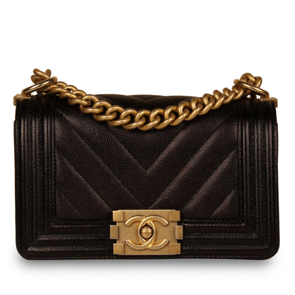 Chanel Boy Bag - Small Black Caviar