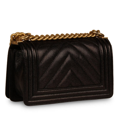 Chanel Boy Bag - Small Black Caviar