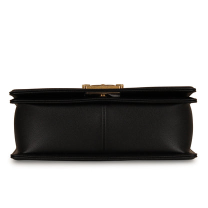 Chanel Boy Bag Caviar Black Shoulder Bag Style 12