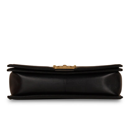 Chanel Boy Bag Lambskin Black Shoulder Bag Style 4