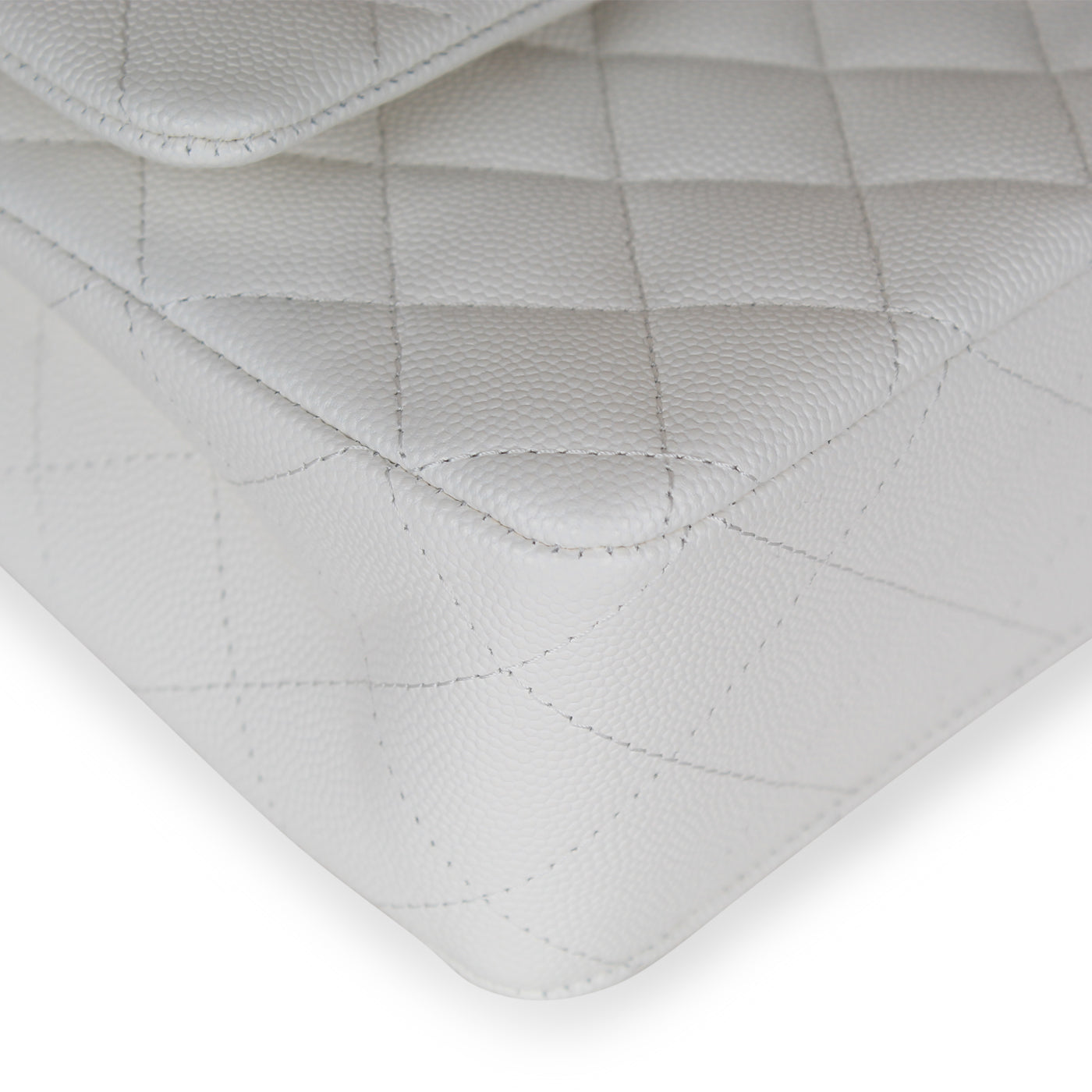Chanel Classic Flap Bag - Small White Caviar