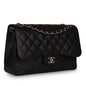 Chanel Classic Flap Caviar Black Shoulder Bag Style 24