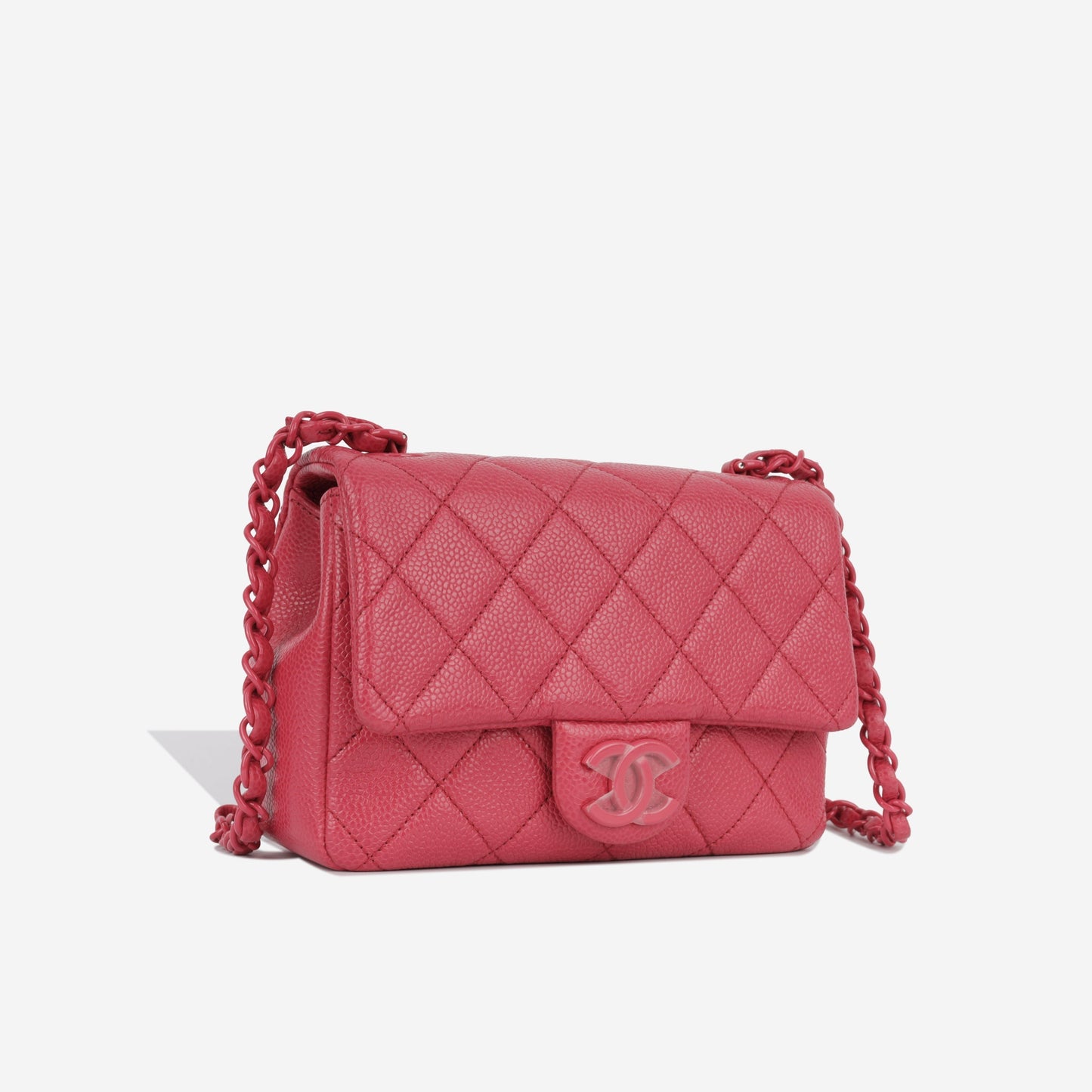 Chanel Classic Flap Caviar Pink Shoulder Bag